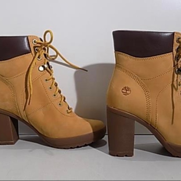 Timberland A1KD3 Camdale Tan Lace Up Field Boots Women's 7.5 - Picture 2 of 5